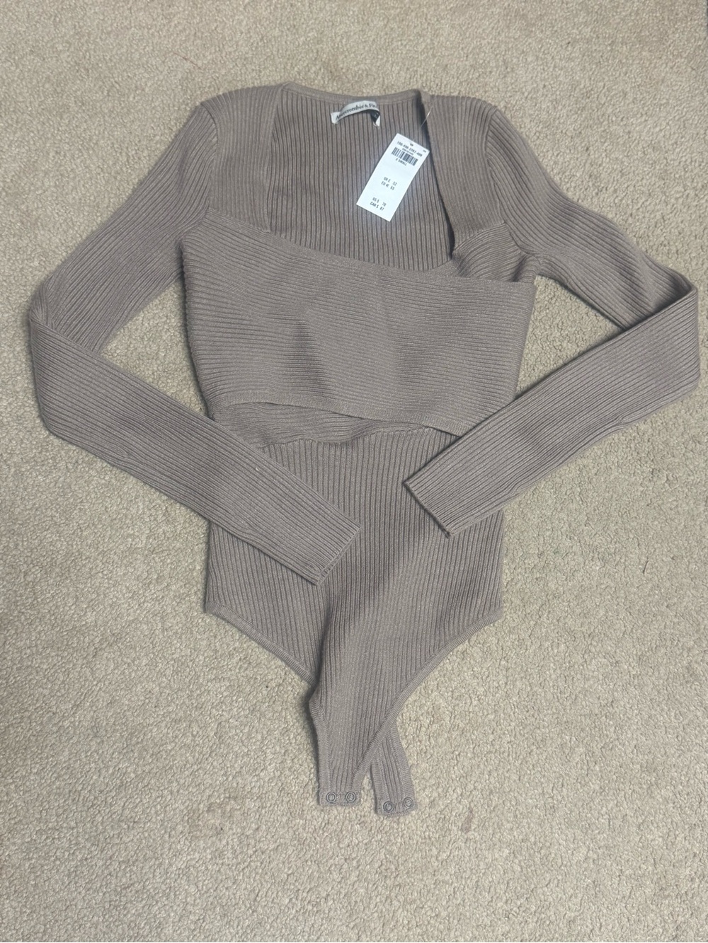Abercrombie & Fitch LuxeLoft Wrap Bodysuit Xs